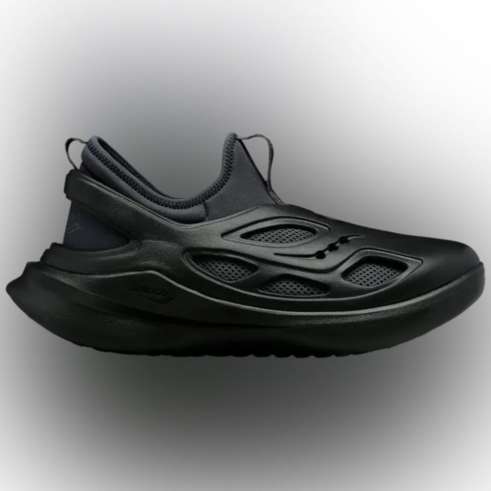 Black Slip-On Sport Shoes